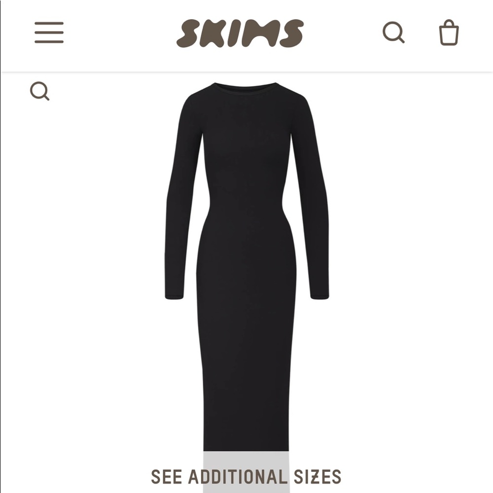 Fits Everybody Crew Neck Long Sleeve Dress XS